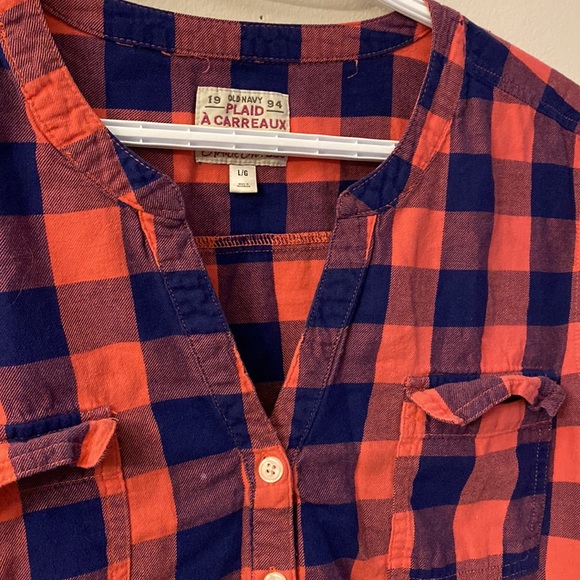 Old Navy - Plaid Long Sleeve Shirt - Picture 2 of 6
